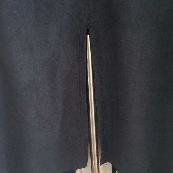 Joan Vass Faux Leather Open Front Vest Size M - Picture 4 of 6